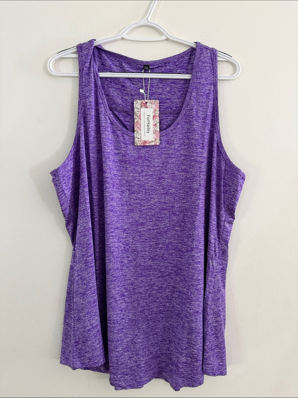 Purple Heather Tank Top - Sleeveless Women's Top